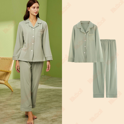 long sleeve soft pajamas cotton